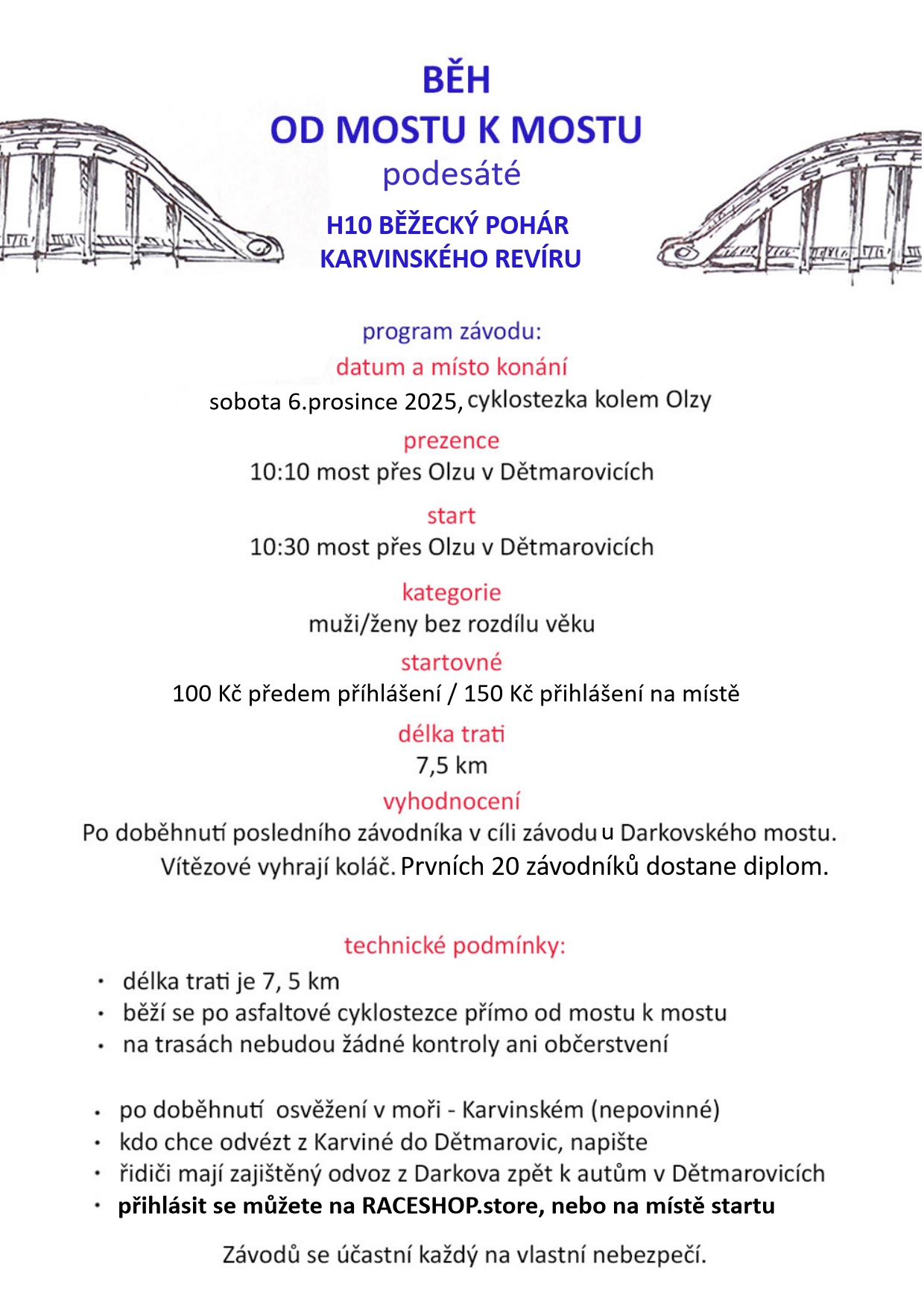 BĚH OD MOSTU K MOSTU – 10. ročník